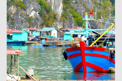 A fisherman's boat - Lan Ha Bay - Vietnam - 15.04